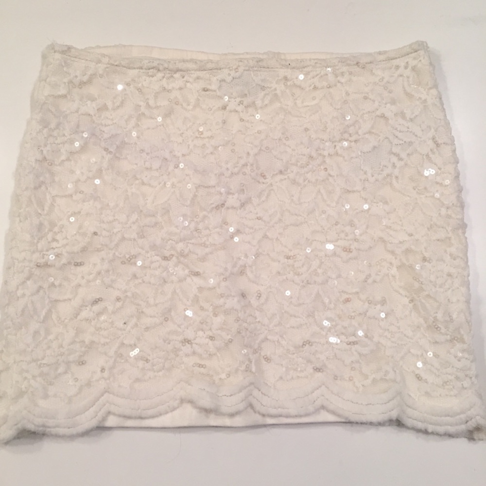 Cream Abercrombie Kids Pencil Skirt